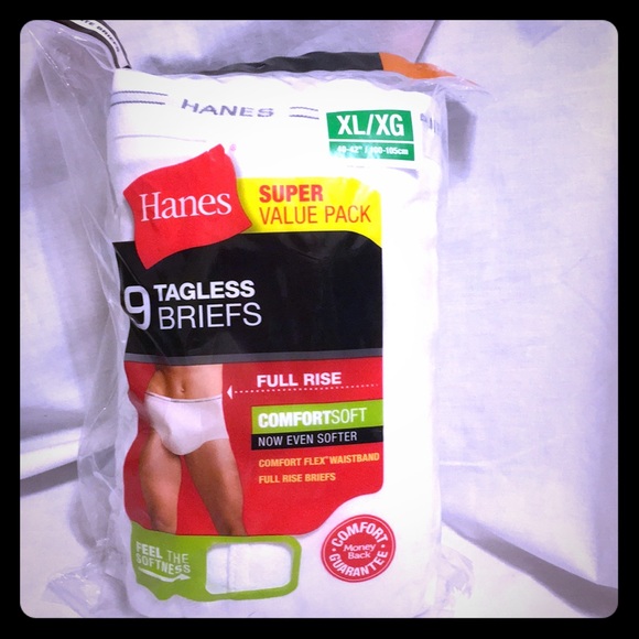 Hanes Underwear & Socks | Mens Xl White Cotton Briefs 9